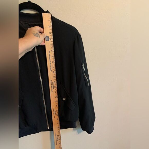 Zara Basic Black Zip-up jacket size XS - Picture 6 of 6